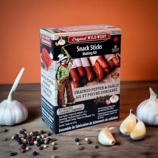 Cracked Pepper and Garlic Snack Sticks Making Kit