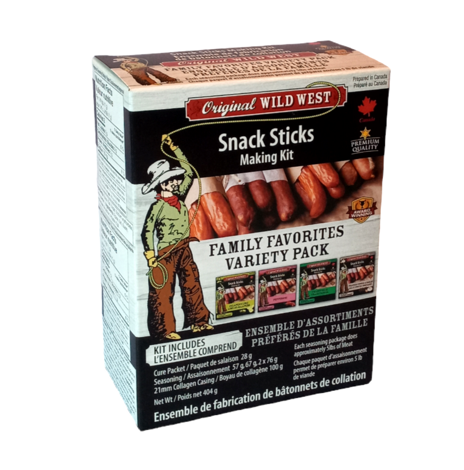 NEW PRODUCT! Snack Sticks Making Kits Wild West Seasonings