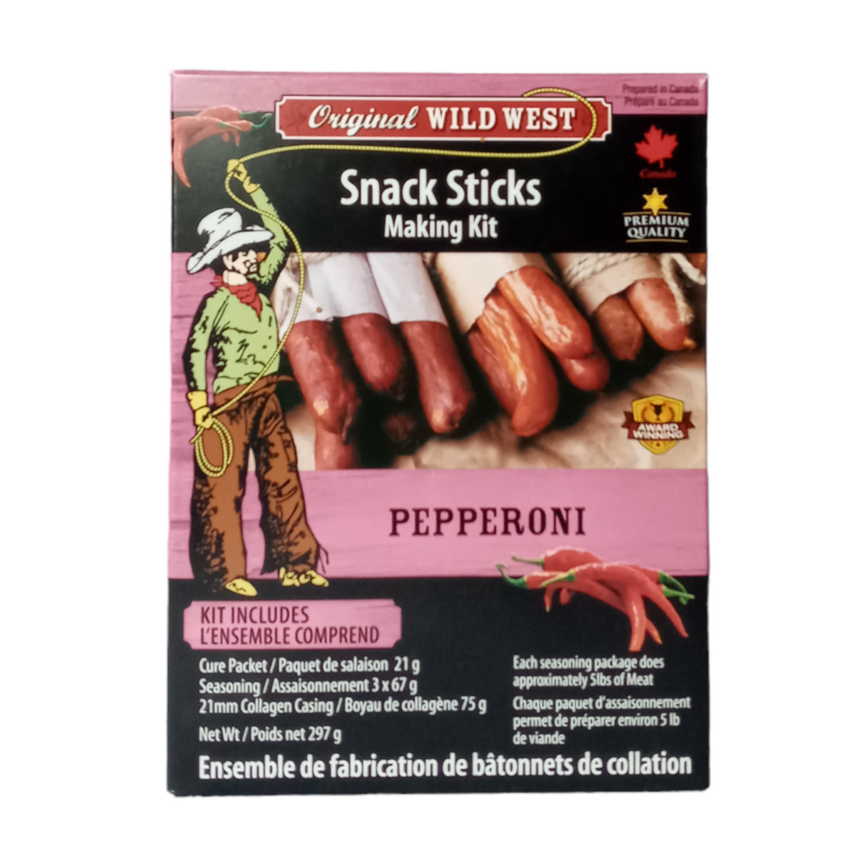 Pepperoni Snack Sticks Making Kit Wild West Seasonings