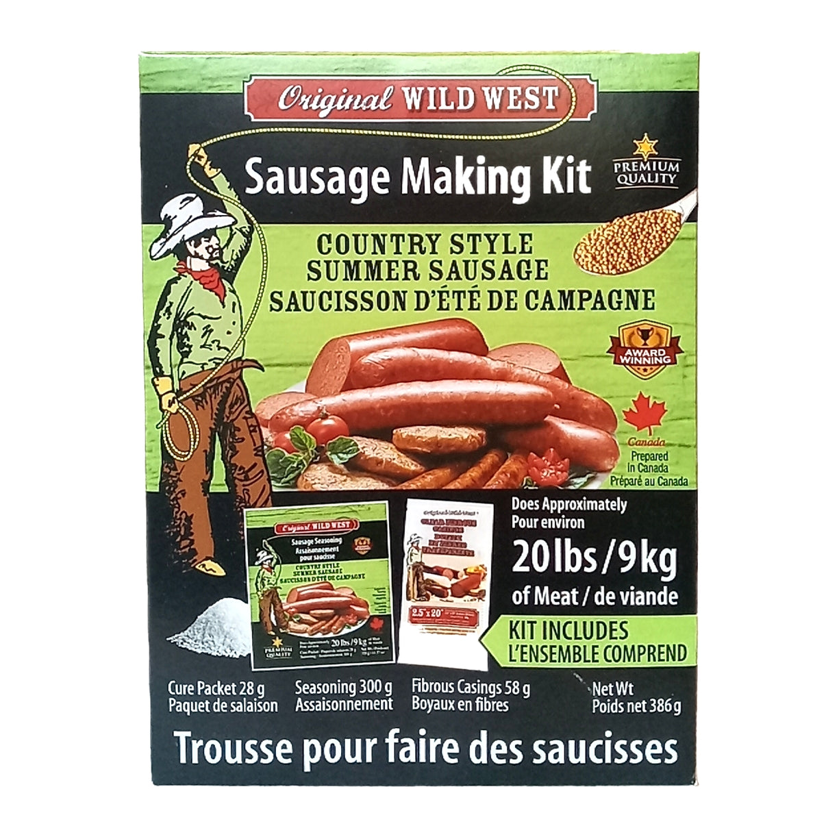 Country Style Summer Sausage Making Kit Wild West Seasonings
